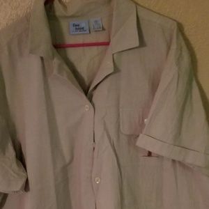 Jane Ashley 3x Khaki Palm Tree Safari Animal Shirt